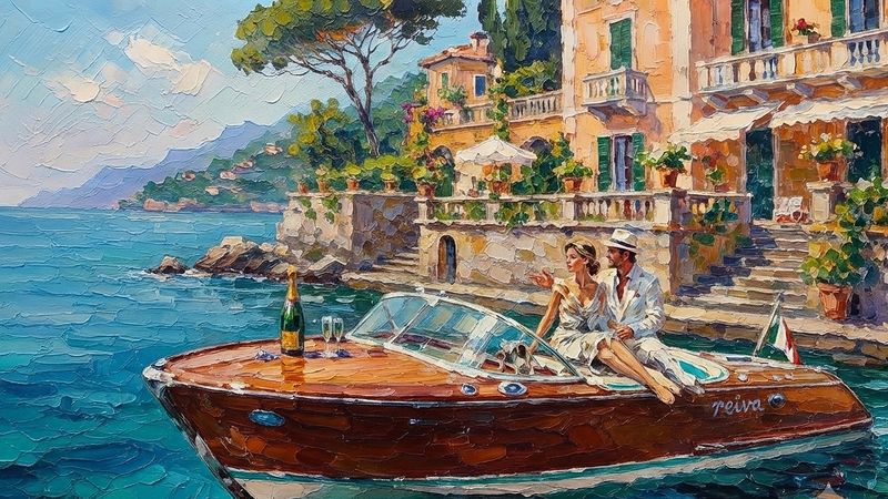 Old Money aesthetic, oil painting