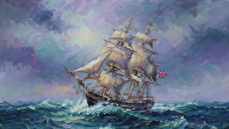 Age of Sail, oil painting